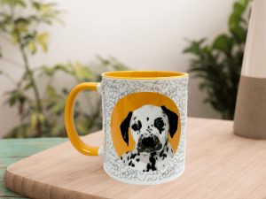 personalised dog mug icon style