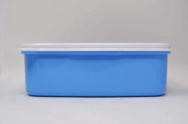 dog lunchbox in blue