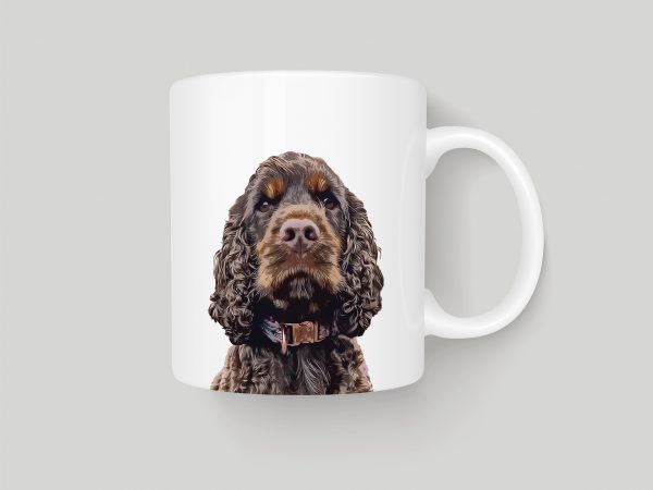 Custom Pet Portrait Mug - Modern White - Image 4